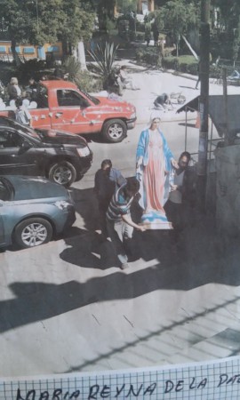 Visita de la Virgen a iglesia de Otumba, antes de partir a su Capillita